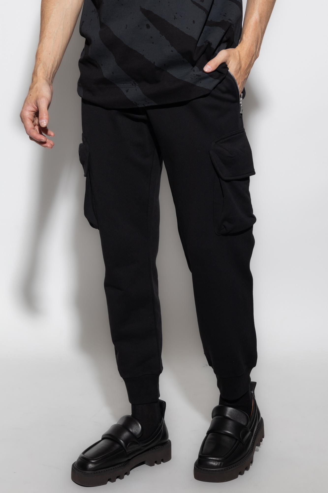 Black Cargo sweatpants Dries Van Noten - Vitkac Canada